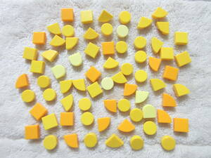 LEGO★F 正規品 黄色系 70個 1×1 タイル プレート 同梱可能 レゴ シティ クリエイター エキスパート モザイク アート ドッツ フレンズ