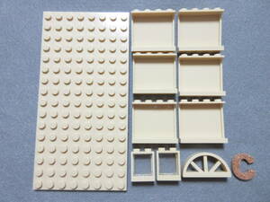 LEGO★C 正規品 タン ベージュ 8×16 基礎板 プレート 他 建材 セット 同梱可 レゴ ベース 家 建物 土台 ファラオ エジプト ハリポタ 城