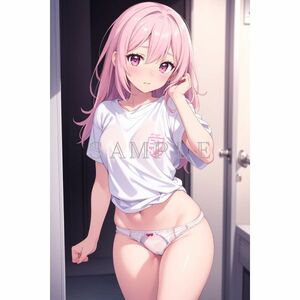 b1234【一点モノ】A4サイズ 美女 ポスター 高画質 アート イラスト コスプレ 同人 アニメ 美少女 下着 制服 美尻 美乳 かわいい オリジナル