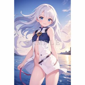 b1254【一点モノ】A4サイズ 美女 ポスター 高画質 アート イラスト コスプレ 同人 アニメ 美少女 下着 制服 美尻 美乳 かわいい オリジナル