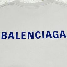 極美品 バレンシアガ 【圧巻のデザイン】 BALENCIAGA 半袖 tシャツ カットソー トップス バックロゴ メンズ ベージュ サイズXL_画像5