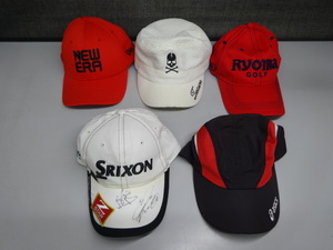 (261) SRIXON、NEW ERA、asics、Tyoma GoLF ゴルフ 帽子 5点セット！