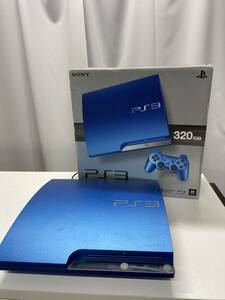 SONY Sony PS3 PlayStation 3 blue CECH-3000B electrification only has confirmed present condition goods box attaching body only 