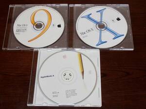 Mac DVD 3枚 (Mac OS 9 & X & AppleWorks6)