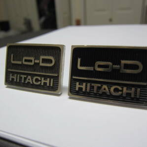 HITACHI  Lo-D  スピーカー  エンブレム  3cm   アルミ製  ネジ式   良好品！  ２個  ②の画像3