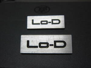Lo-D　　 スピーカー 　 エンブレム　　 4.4cm　　 アルミ製 　　　2個