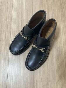 GUCCI черный Gucci Loafer обувь обувь Италия производства ботинки мужской 41