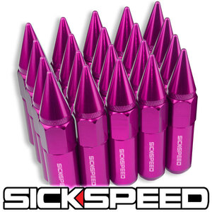 SICKSPEED spike nut pink P1.5 90mm 20ps.@JDM USDM Schic Speed wheel nut Lexus Toyota Honda Mazda MMC 