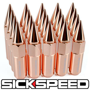 SICKSPEED spike nut rose Gold P1.5 90mm 20ps.@USDM wheel nut Schic Speed Lexus Toyota Honda pink gold 