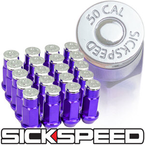 SICKSPEED purple P1.25 50mm 20ps.@ spike cap 50CAL USDM JDM HDM VIP Stan s drift Schic Speed Nissan Subaru Suzuki 