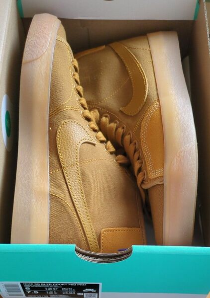 SB BLAZER COURT MID PREMIUM "DESERT OCHER" W24.5cm