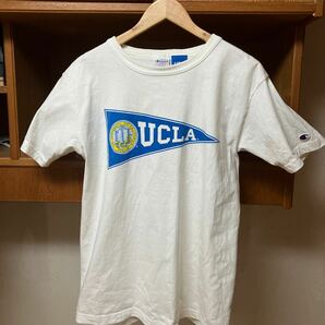 希少 Champion チャンピオン カレッジ UCLA Tシャツ ホワイト 白 Msizeトリコタグ T1011 MADE in USAプリント 半袖 