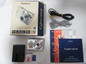SONY ソニー Cyber-shot サイバーショット　 DSC-W35　 デジタルカメラ　シルバー