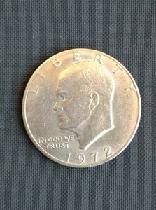 アイゼンハワー 1972 1ドル dollar 銀貨 アメリカ 硬貨 古銭　アンティーク
