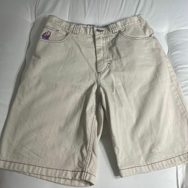 【POLAR SKATE CO./ポーラースケートカンパニー】BIG BOY SHORTS(WASHED WHITE)