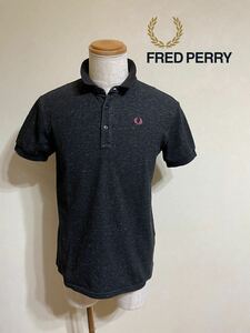 FRED PERRY フレッドペリー 鹿の子 ポロシャツ トップス サイズM 半袖 ヒットユニオン F1223