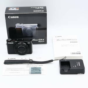 Canon コンパクトデジタルカメラ PowerShot G9 X Mark II ブラック 1.0型センサー/F2.0レンズ/光学3倍ズーム #240510_911053000765 