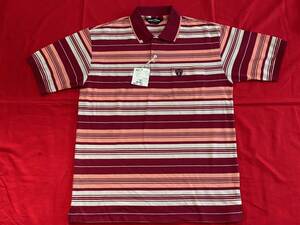 1 jpy *Munsingwear Munsingwear wear Grand Slam Grand s Ram polo-shirt Golf shirt unused border L size *