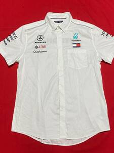 1 jpy *TOMMY HILFIGER Tommy Hilfiger Mercedes AMG F1 supplied goods pit shirt L Japan GP 2019*