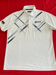 1 иен *SRIXON Srixon рубашка-поло рубашка с коротким рукавом белый LL Golf Descente *