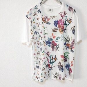 PS Paul Smith　ポールスミス　Tシャツ　花柄　ホワイト　春　夏　M カットソー 半袖 半袖Tシャツ プリント