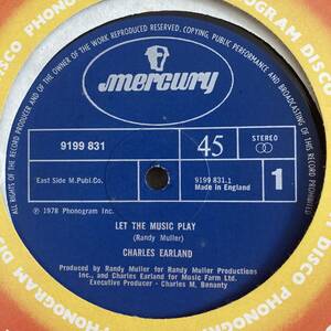 Charles Earland - Let The Music Play 12 INCH