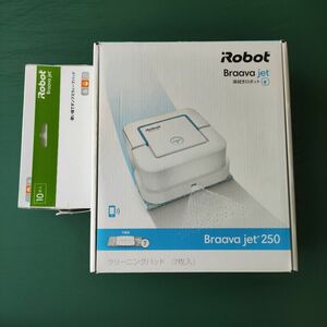 Braava jet 250 ブラーバジェット 床拭きロボット ロボット掃除機本体と使い捨てクリーニングパット 