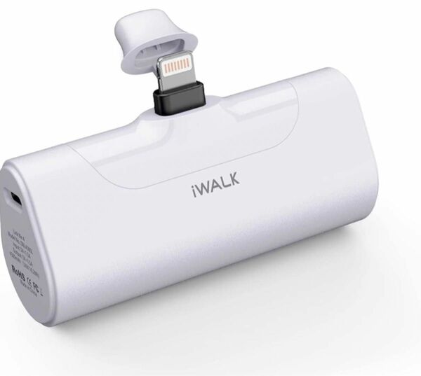 PSE認証　iWALK モバイルバッテリー 超小型 iPhone 4500mAh