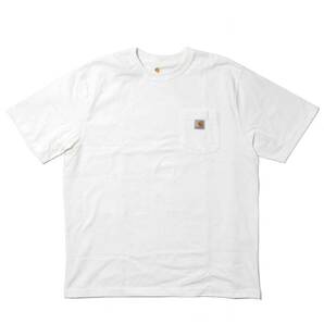 カーハート K87 ポケット Tシャツ　白　M　●新品 Carhartt　