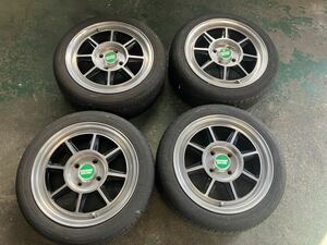 ハヤシ ストリート STF 14インチ 6J 4穴 PCD100 +38 155/55R14 2021年製造 ナノエナジー タイヤ 4本セット 軽自動車 コンパクトカーに