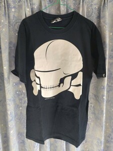 BOUNTY HUNTER バウンティハンター スカルTシャツ 黒 古着 L large