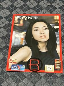 宇多田ヒカル　ミニポスター④　当時物　SONY　RED　HOT　新品未使用品 