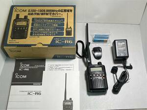 ICOM IC-R6 wide obi region receiver reception modified settled used wide obi region handy receiver Icom 