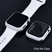 【送料無料】Apple Watch 用ケース アップルウォッチ保護ケース ガラスフィルム 一体型 アップルウォッチカバー(42mm ホワイト)_画像7
