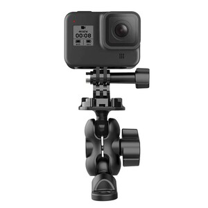 送料無料 ゴープロ GoPro 対応　バイクミラーマウント ウェアラブルカメラ カメラ固定用 2点位置の360度回転
