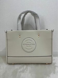 COACH C2004 デンプシー キャリーオール ウィズ パッチ リファインド ペブル レザー ハンドバッグ 手提げかばん 