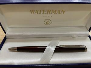 #13375A【ファン＆コレクター必見！】【1円スタート！】WATERMAN ウォーターマン ボールペン 箱付き 筆跡確認済 現状保管品
