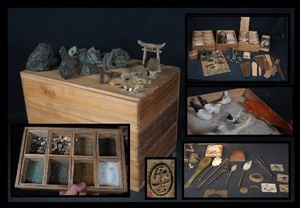  tray . bonsai sand tool era thing tray stone tool .. tray stone miniature 