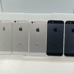 【中古・ジャンク】まとめ売り5台 液晶浮き 他 Apple iPhone5 au NW利用制限〇 本体 A-05460の画像2