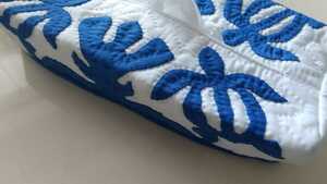 H. Hawaiian quilt tissue cover new goods HONU white * blue 