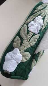 K. Hawaiian quilt tissue bar new goods plumeria green * white 