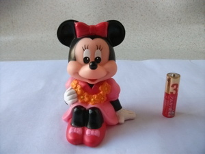  not for sale that time thing rare Mitsubishi Bank Minnie Mouse flower decoration pink color Disney savings box sofvi coin Bank Novelty Vintage Showa Retro 