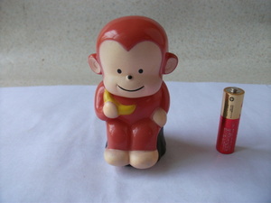  not for sale rare rare that time thing .. river credit union . monkey & banana . year sofvi savings box figyua Showa Retro Vintage 