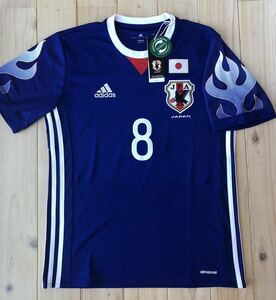 新品 ／ adidas ／ サッカー日本代表 ／ メモリアルユニフォーム ／ 炎 ／ ファイヤーパターン ／ 原口 元気 ／ Mサイズ ／ サムライブルー