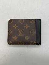 Y05043 LOUIS VUITTON ルイヴィトン モノグラム マカサー ポルトフォイユ ガスパル 札入れ 財布_画像2