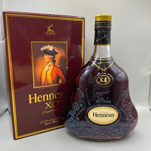 未開栓 ヘネシー XO Hennessy COGNAC 金キャップ 700ml 40% コニャック ブランデー 箱付き（17187）