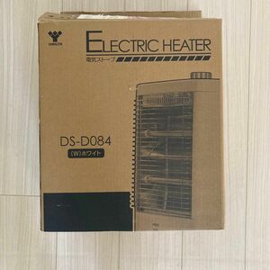 山善 電気ストーブ (800W/400W 2段階切替) ホワイト DS-D084 (W) 即日、発送します。