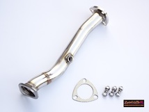 送料B★GK5フィットRS ゼロファイターステンレス触媒ストレートパイプ★L15B VTEC JDM USDM 直菅 コンバーター Exhaust Down Pipe cat_画像1