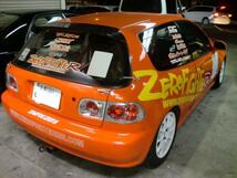 送料メール便★リアゼッケンベース ステッカー★JDM EF9 EG6 EK9 DC2 DB8 DC5 GK5 JA4 GA2 シビック タイプR インテグラ VTEC フィット レ_画像4