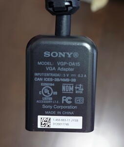 SONY VGP-DA15　HDMI-VGA変換アダプター